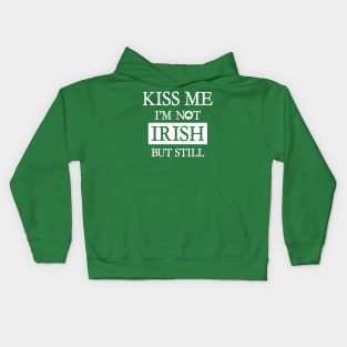 Saint Patrick's Day Kiss Me I'm Irish Funny Meme Kids Hoodie